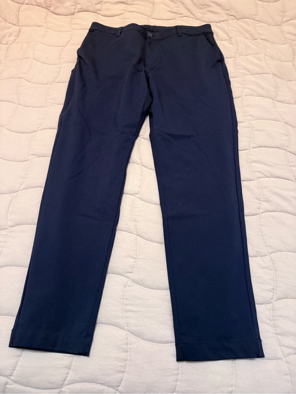 BYLT Basics Navy Straight Chinos